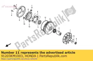 honda 91203KM1003 joint d'huile, 27x34x3,5 (nok) - La partie au fond