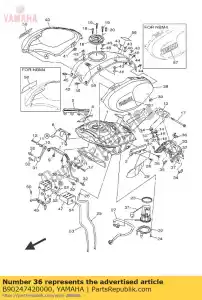 yamaha B90247420000 ilhó - Lado inferior