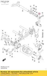 Aqui você pode pedir o conjunto da alavanca, marcha em Suzuki , com o número da peça 2560028H01: