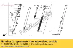 Aqui você pode pedir o primavera, fr. Garfo em Honda , com o número da peça 51401MBZK31: