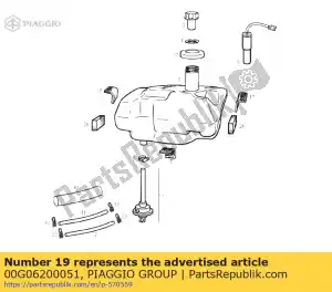 Piaggio Group 00G06200051 pakking - Onderkant