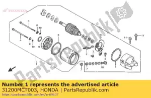 honda 31200MCT003 startmotor - Onderkant