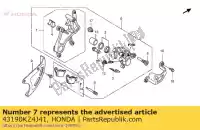 43190KZ4J41, Honda, bracket sub assy., rr. honda cr  r crf x cr125r cr250r crf450r crf250r crf250x 125 250 450 , Nouveau