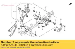 Aqui você pode pedir o suporte subassy., rr. Em Honda , com o número da peça 43190KZ4J41: