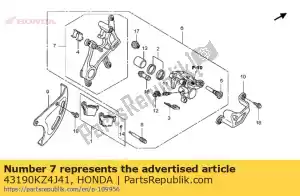 Honda 43190KZ4J41 suporte subassy., rr. - Lado inferior