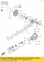 92045Y029, Kawasaki, kogellagers, 6206 kvf300ccf kawasaki  brute force kvf 300 2012 2013 2015 2016 2017 2018 2020 2021, Nieuw