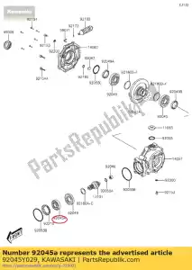 kawasaki 92045Y029 ?o?ysko kulkowe, 6206 kvf300ccf - Dół