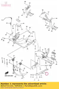 yamaha BD52731100 stand, side - Bottom side