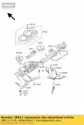 Here you can order the meter zx1100-c1 from Kawasaki, with part number 280111118: