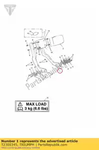 triumph T2300345 rechtop - Onderkant