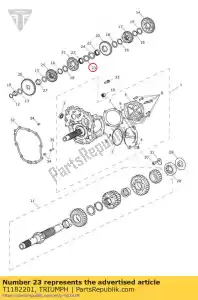 triumph T1182201 rondella scanalata bloccaggio esterno - Il fondo