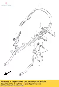 suzuki 4622019C01 garupa de suporte - Lado inferior