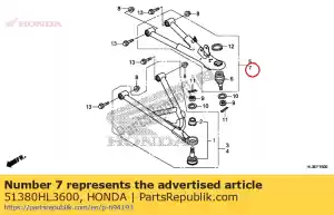 honda 51380HL3600 bras ens., l. fr. plus haut - La partie au fond