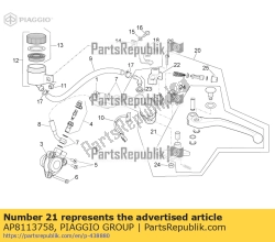 Aprilia AP8113758, Palanca de embrague, OEM: Aprilia AP8113758