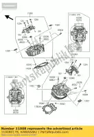 110080178, Kawasaki, head-comp-cylinder kawasaki vn voyager custom k classic e d b c f tourer a abs vulcan lt g vn1700 1700 , New