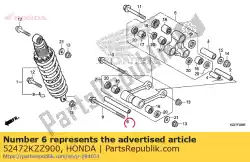 kraag, drijfstang van Honda, met onderdeel nummer 52472KZZ900, bestel je hier online: