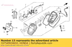Tutaj możesz zamówić podstawa komp., ogon li od Honda , z numerem części 33754MCH632:
