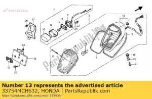 Honda 33754MCH632 podstawa komp., ogon li - Dół