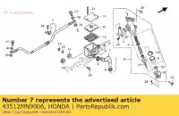 43512MN9006, Honda, w??, cylinder g?ówny honda nx dominator  nx650 650 , Nowy