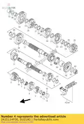 Here you can order the gear,5th drive from Suzuki, with part number 2425124F00: