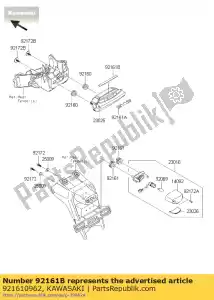 kawasaki 921610962 amortyzator, 8x95x2 zx1000jbf - Dół