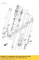 5112017E20, Suzuki, tubo, interno, lh suzuki gsx r 750 1994 1995, Novo