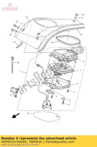 yamaha 4WM835190000 support, mètre - La partie au fond