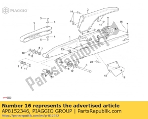 aprilia AP8152346 ?ruba imbusowa m6x75 - Dół