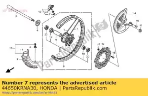 Honda 44650KRNA30 sous assy, ??roue fr - La partie au fond