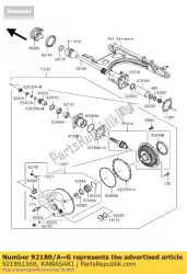 shim, t = 0. 80 vn1500-p1 van Kawasaki, met onderdeel nummer 921801369, bestel je hier online: