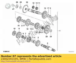 Qui puoi ordinare disco di arresto - 21,2x27,5x1 da BMW , con numero parte 23002343195: