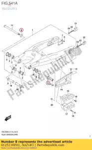 suzuki 6125136E01 spacer, rr - Dół