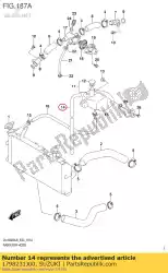 Aqui você pode pedir o mangueira, reservatório em Suzuki , com o número da peça 1798231J00:
