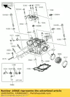 160650056, Kawasaki, suporte-carburador kx250w9f kawasaki kx 250 2009 2010, Novo