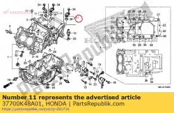 Aqui você pode pedir o montagem do sensor, velocidade em Honda , com o número da peça 37700K48A01: