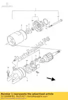 3110008F00, Suzuki, motorino di avviamento suzuki gsf gsx 400 600 650 750 1991 1992 1993 1995 1996 1997 1998 1999 2000 2001 2002 2003 2004 2005 2006, Nuovo