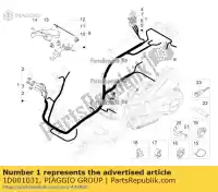 1D001031, Piaggio Group, frame harness piaggio liberty iget t v ie abs eu 125 150 4 3, New