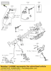 Aquí puede pedir soporte, cerradura del asiento zx1000nff de Kawasaki , con el número de pieza 110567045: