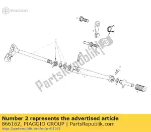 Piaggio Group 866162 levier - Partie supérieure