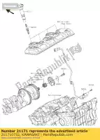 211710732, Kawasaki, coil-assy-ontsteking kawasaki ninja h2r  p h2 n 1000 , Nieuw