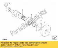 23117687087, BMW, borgring - 17x1,2 bmw   20 900 1200 2004 2005 2006 2007 2008 2009 2010 2011 2012 2013 2014 2015 2016 2017 2018 2019 2020 2021, Nieuw