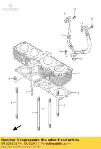 suzuki 0910810144 parafuso, pino - Lado inferior