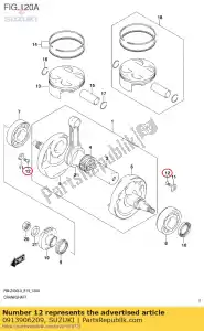 suzuki 0913906209 vis (6x15) - La partie au fond