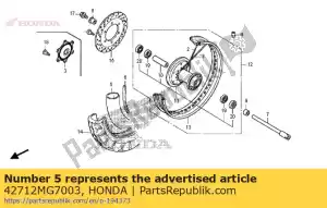 honda 42712MG7003 chambre à air, pneu (bridgestone) - La partie au fond