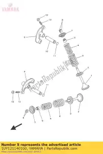 yamaha 1UY121140100 spr??yna, zawór zewn?trzny - Dół