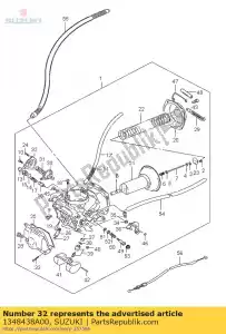 Suzuki 1348438A00 cover - Bottom side