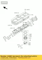 110601264, Kawasaki, gasket,cylinder base kawasaki zephyr 1100 , New