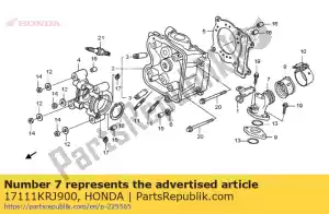 Honda 17111KRJ900 tuyau, in. - La partie au fond