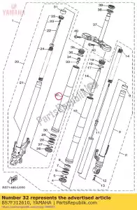 yamaha BS7F312610 tubo, esterno (l.h) - Il fondo