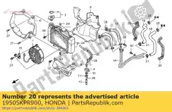 draad, waterslangbescherming van Honda, met onderdeel nummer 19505KPR900, bestel je hier online: